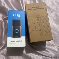Brand New Ring Cam. and Anti Theft Mount
