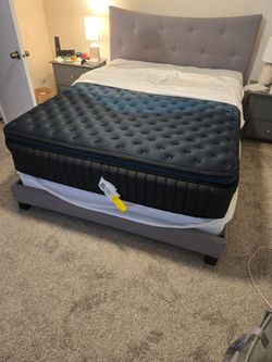 DreamCloud PressureSmart Extra Firm Pillow Top Mattress - Queen Size (Only 4 Months Old!)