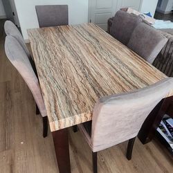 Table With 6 Chairs Must Sell Asap