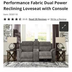 Next-Gen DuraPella Power Reclining Loveseat with Console