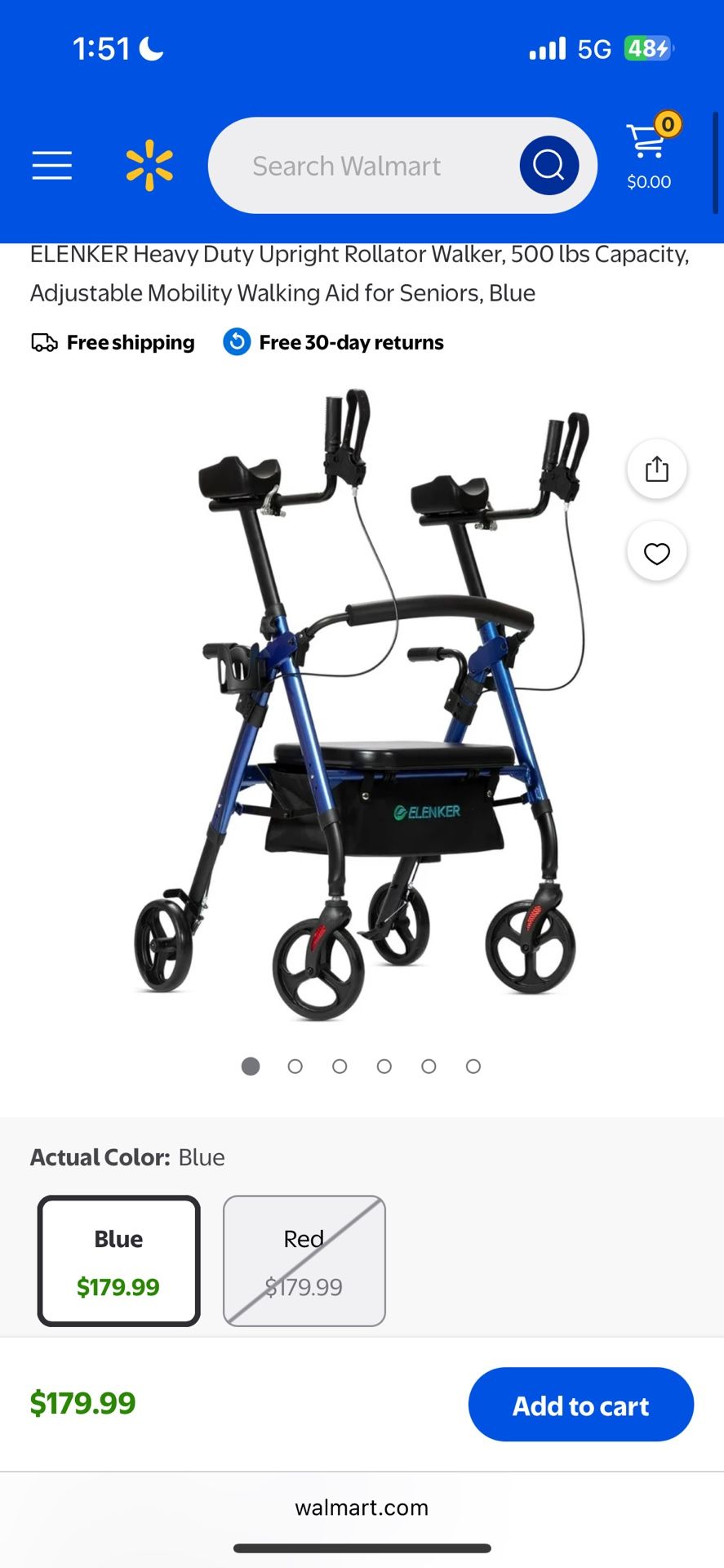 Upright Rollator Walker