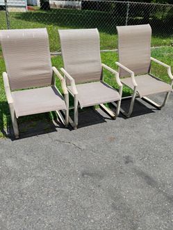 Metal Patio Chairs Tan
