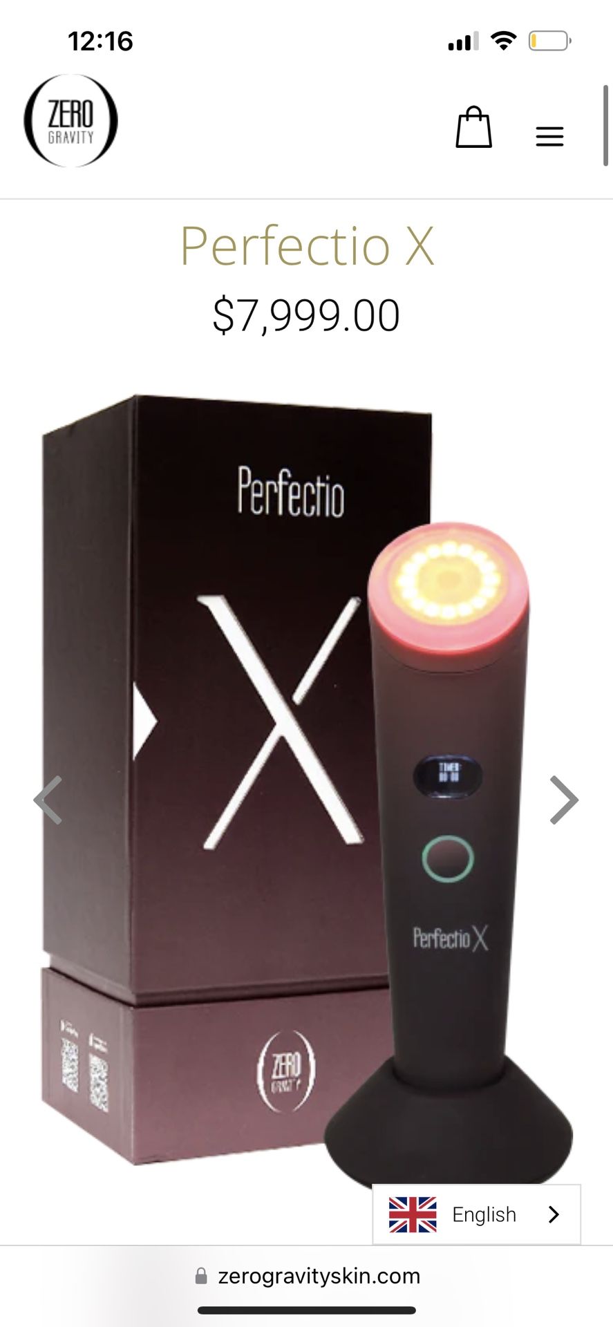 PerfectioX By Zero Gravity Infrared Beauty Device 