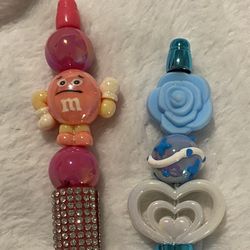 Set Of 2 Beaded Pens
