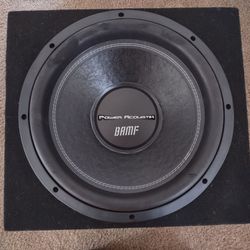 12" 3500w car audio subwoofer and sealed sub box with 1000w pioneer  power amplifier