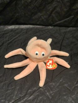 Ty Beanie Babies Baby Inky the Pink Octopus 11/29/94 retired