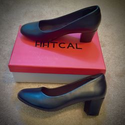 (#157) Women’s HHTCAL Low Block Heeled Pumps