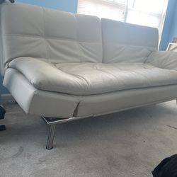 Leather Futon With Charging System