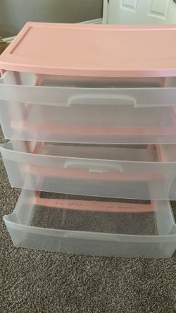 2 Plastic Storage Drawer