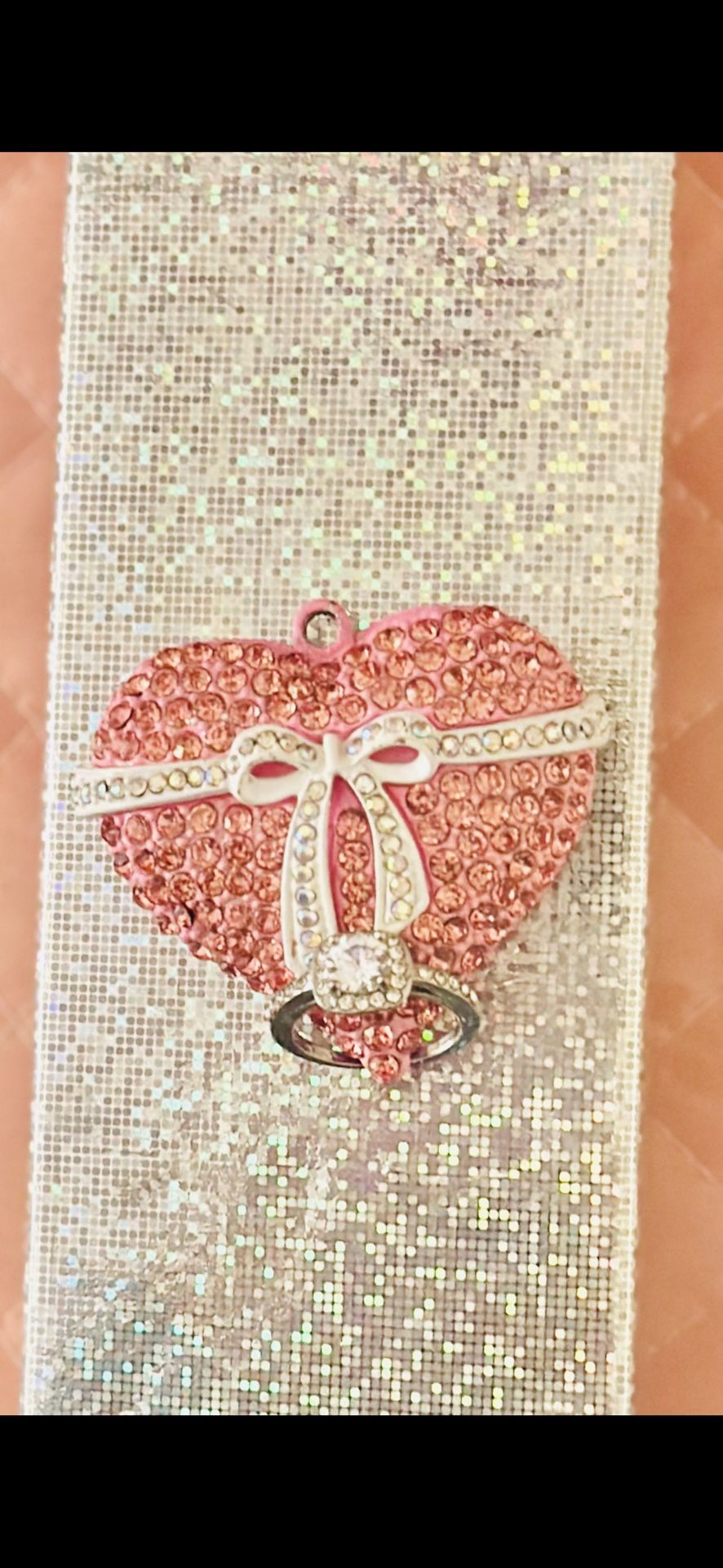 Stunning White Sapphire Set In 925 Set In Sterling Silver Breathtaking Proposal Ring π