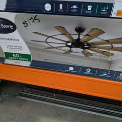 60in Ceiling Fan With Remote Control - Henderson
