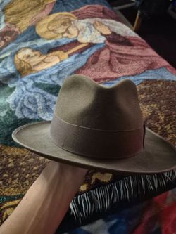 Wide Brim Felt Fedora Hat