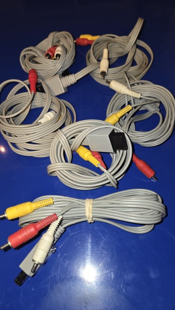6 Nintendo Wii TV Cables