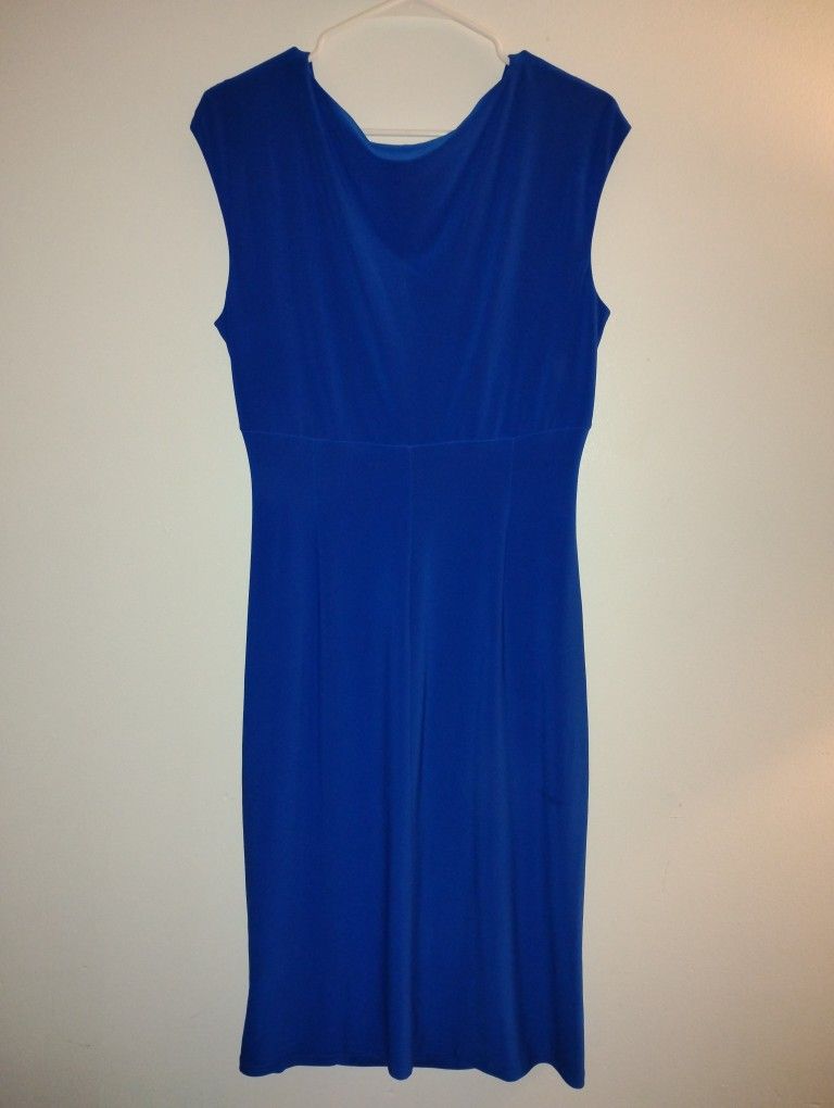 Lauren Ralph Lauren, Blue, Size 14 Dress