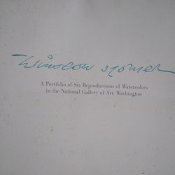 Winslow Homer, A Portfolio Of Six Reproductions Of Watercolors In The National Gallery Of Art, Washington