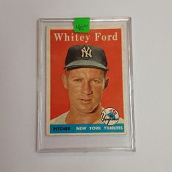 Whitey Ford New York Yankees Vintage Baseball Card - Located in Shelton