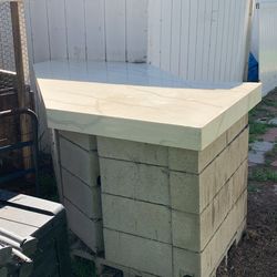 Marble bar attatch it to any side wall or existing island