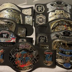WWE Toy Wrestling Belts Lot of 10 – Foam/Plastic Championship Belts Kids Play