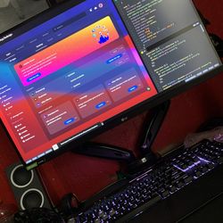 27' LG Ultra Gear Monitor 240 Hz w Arms