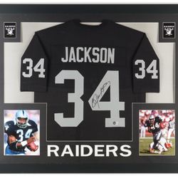 Bo Jackson Framed Signed Jersey