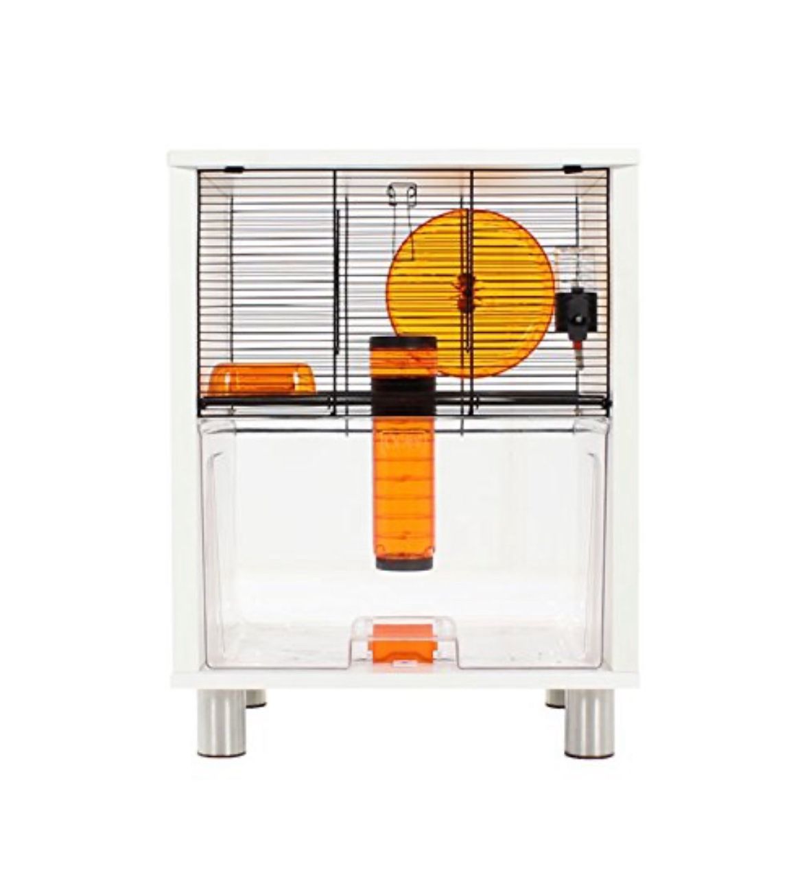 White QUTE Gerbil / Hamster Cage