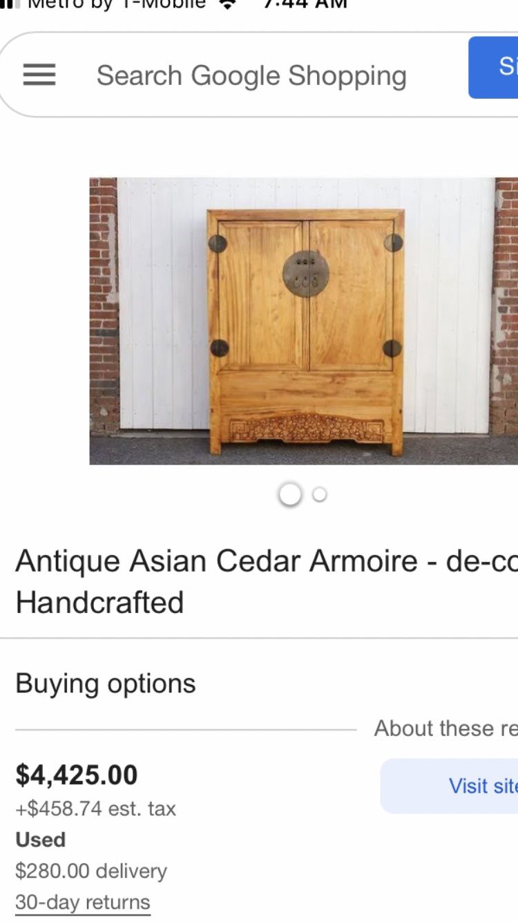 Antique Armoire Cedar