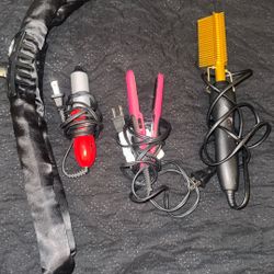 Travel Flat Iron, Curling Iron, Hot Comb