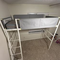 Loft Bed For kids with Mattress 