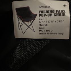 Pop Up Folding Chair 