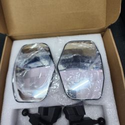 Side Mirrors for Can Am Defender HD5 HD8 HD10 MAX 2016-2025 Accessories, Wider Ajustable Folding 