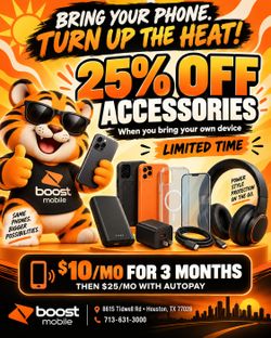 Come get service with boost