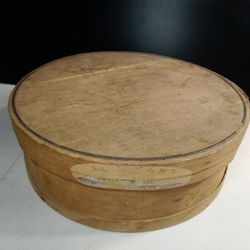 Vintage Hoop Cheese Wood Box