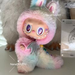 Labubu Rainbow Zimomo Handmade Wings Popmart 