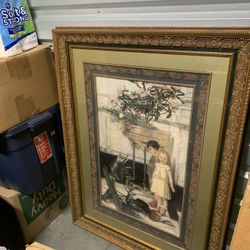 Boy and girl painting