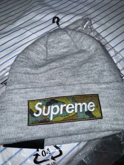 Supreme New Era Camo Box Logo Beanie NEW