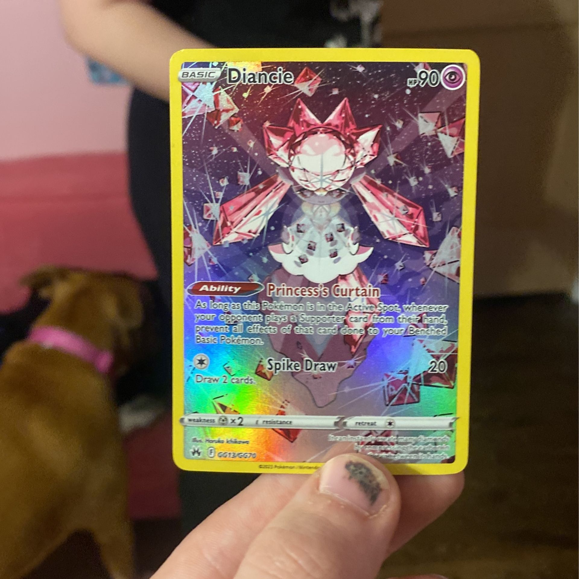 Pokémon TCG Diancie Crown Zenith: Galarian Gallery GG13/GG70 Holo Holo Rare