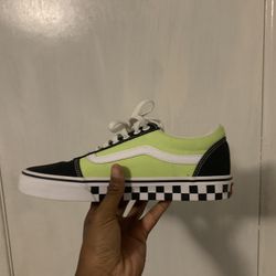 Lime Green Checkerboard 