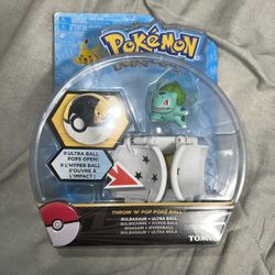 2017 Tomy Pokemon Bulbasaur Ultra Ball Poke Ball Action Figure Pokeball