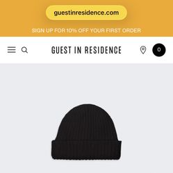 Cloud Beanie by Guest In Residence - NEW Never Used