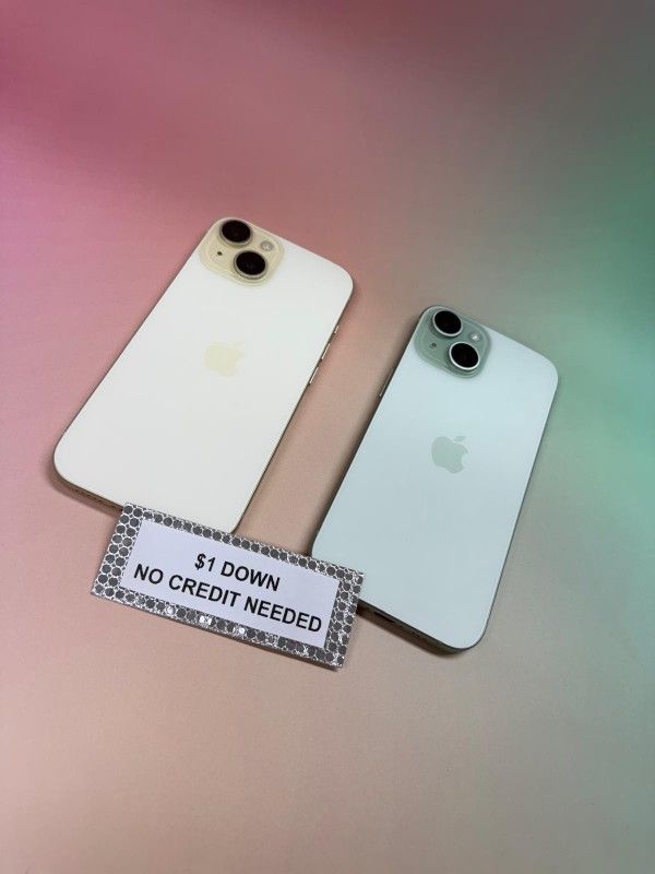 Apple IPhone 15 5G - Only $1 Today Pay The Rest Later! 