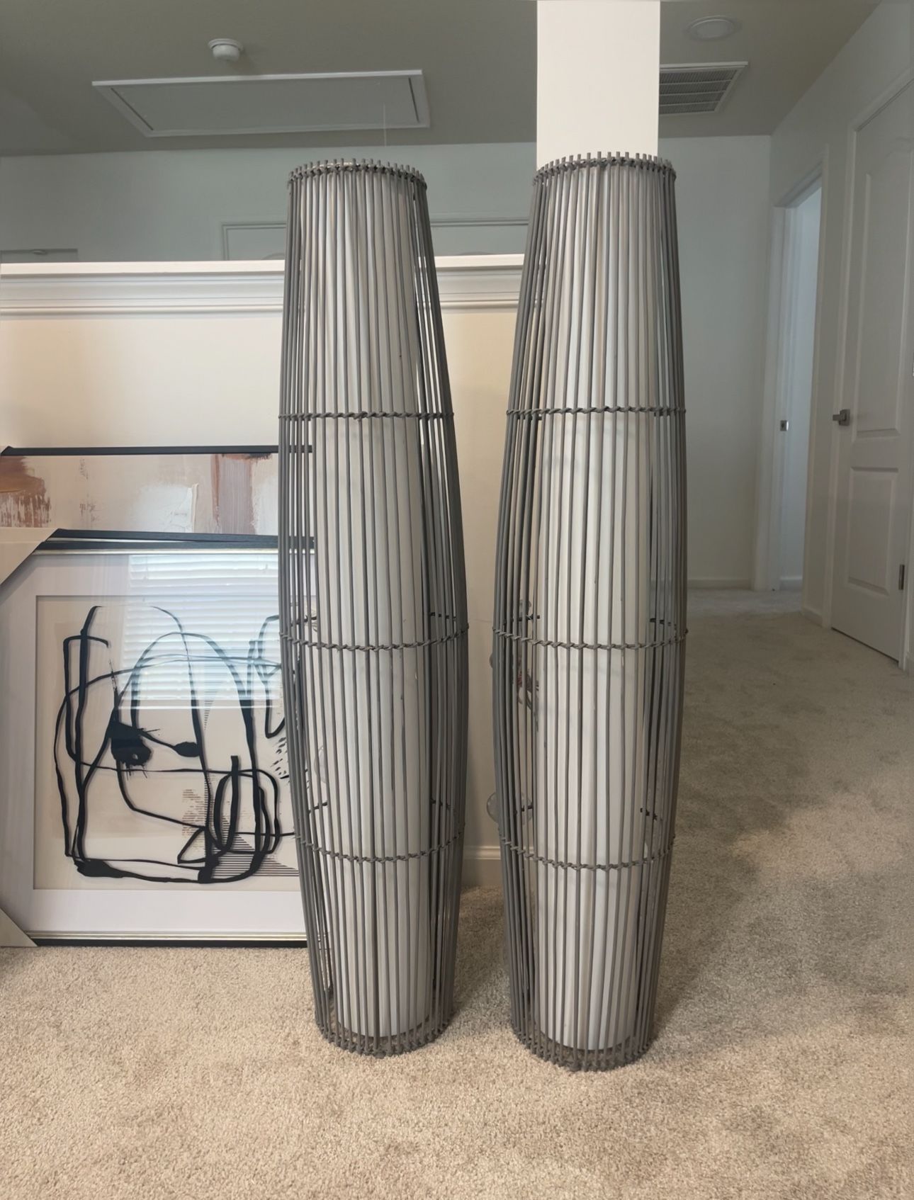 rattan lamps