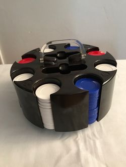 Poker Caddy with Chips
