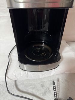 Black and Silver Drip Coffee Maker