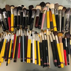 73 Makeup Brushes Gently Used - Sanitized 
