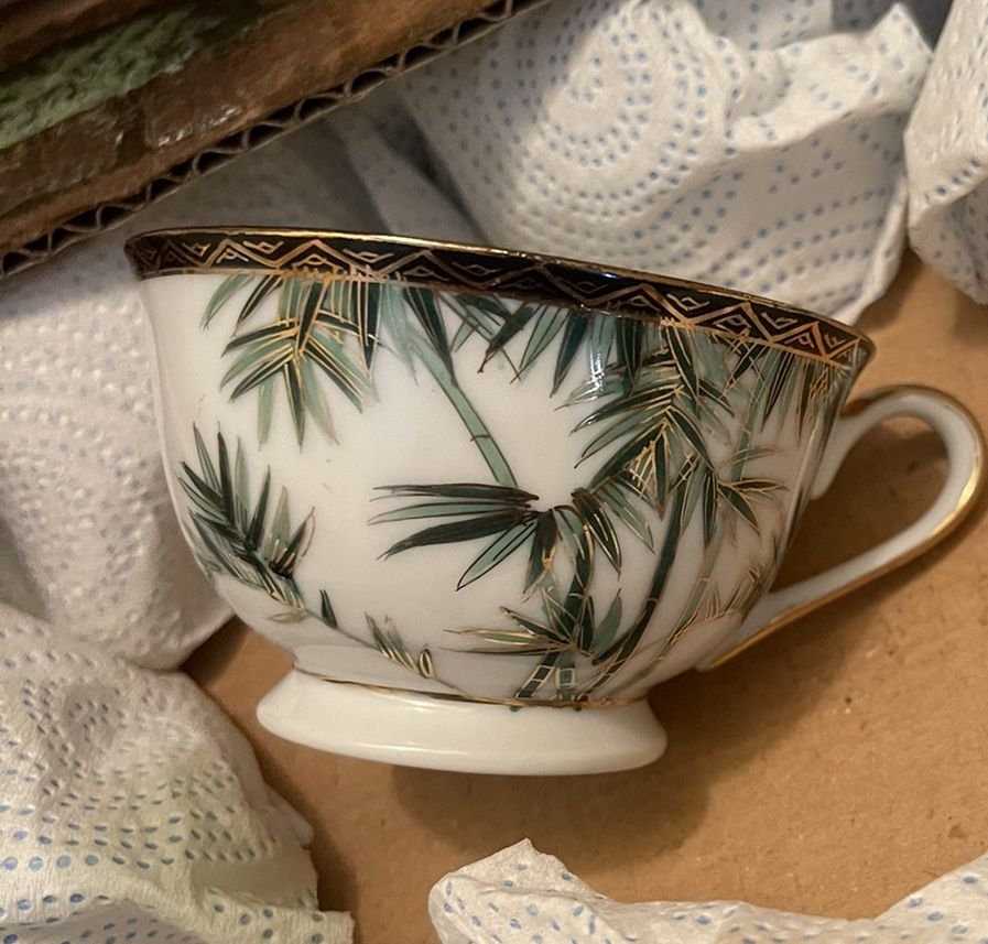 Bamboo And Palms Vintage China Set