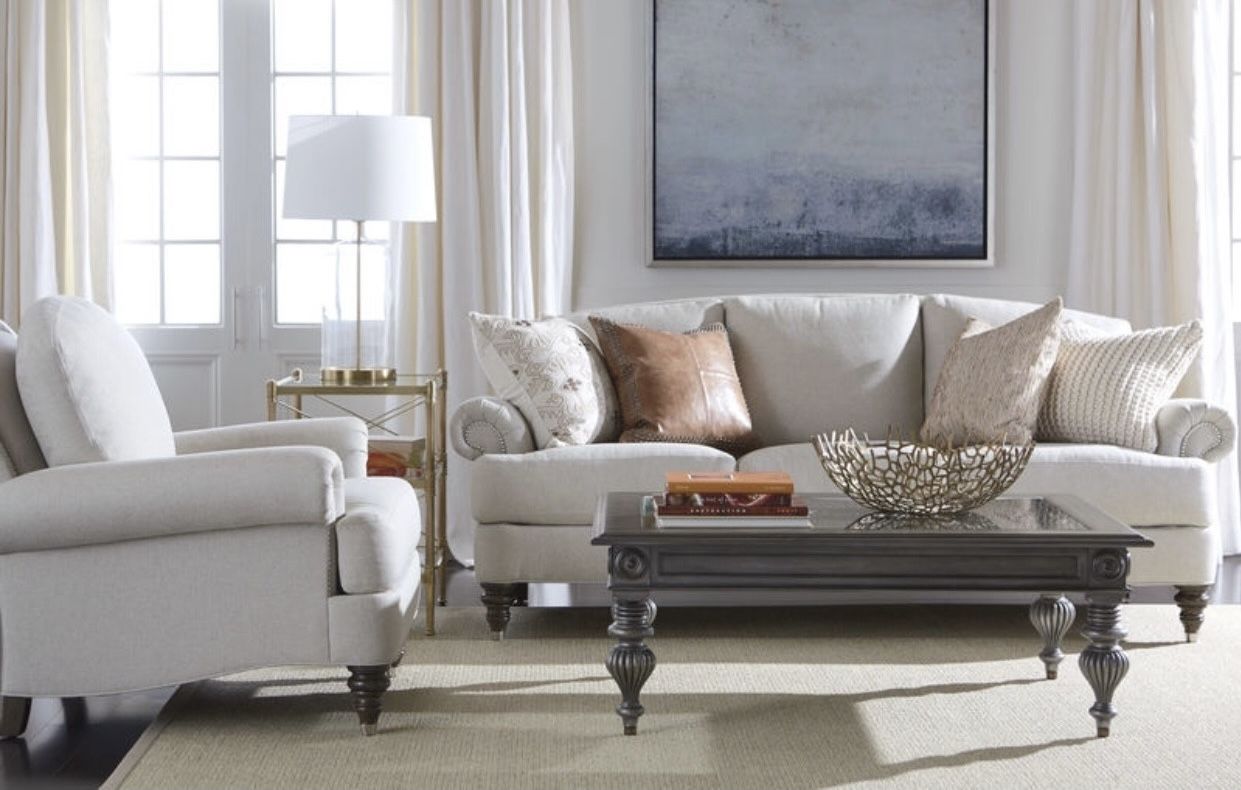White Ethan Allen Couch