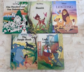 Lot of 5 Walt Disney Oversize Hardcover Books Gallery Twin Mouse Works Classic
