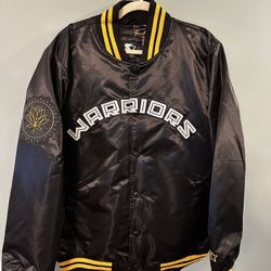 Golden State Warriors Starter Bomber Jacket (Black Label) Size L – Rare Rakuten Jacket