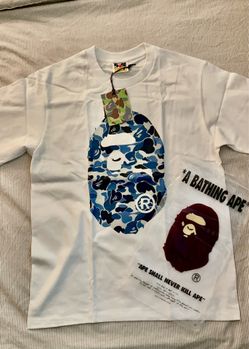 Blue camo bape tee