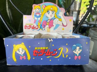 Sailor Moon S Mini Glass Set of 5 Near Mint w/ Box Vintage Collector Item rare